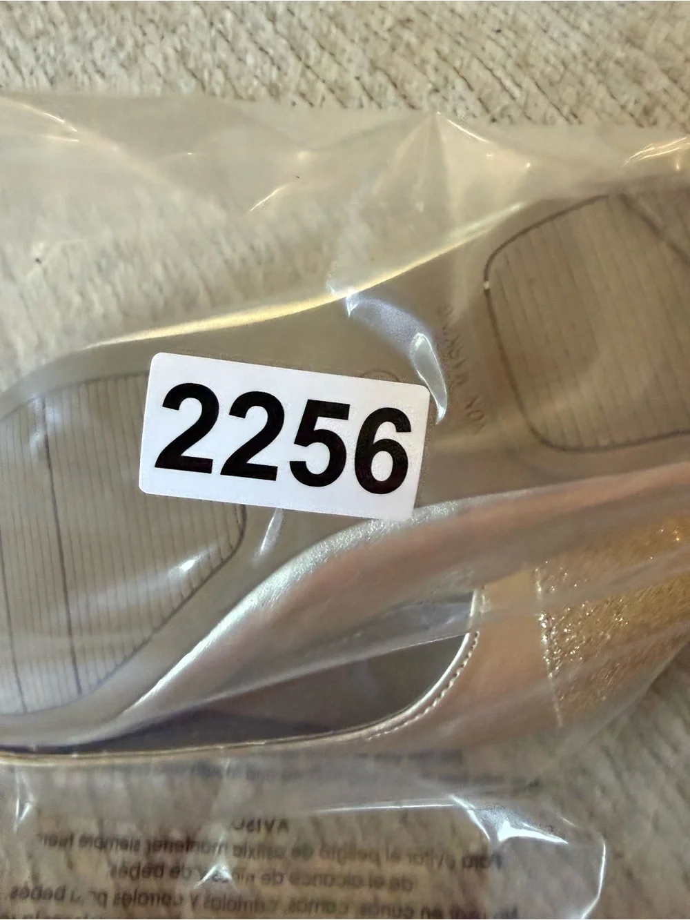 The Children’s Place Girls Gold Glitter Cap Toe Ballet Flats Size 1